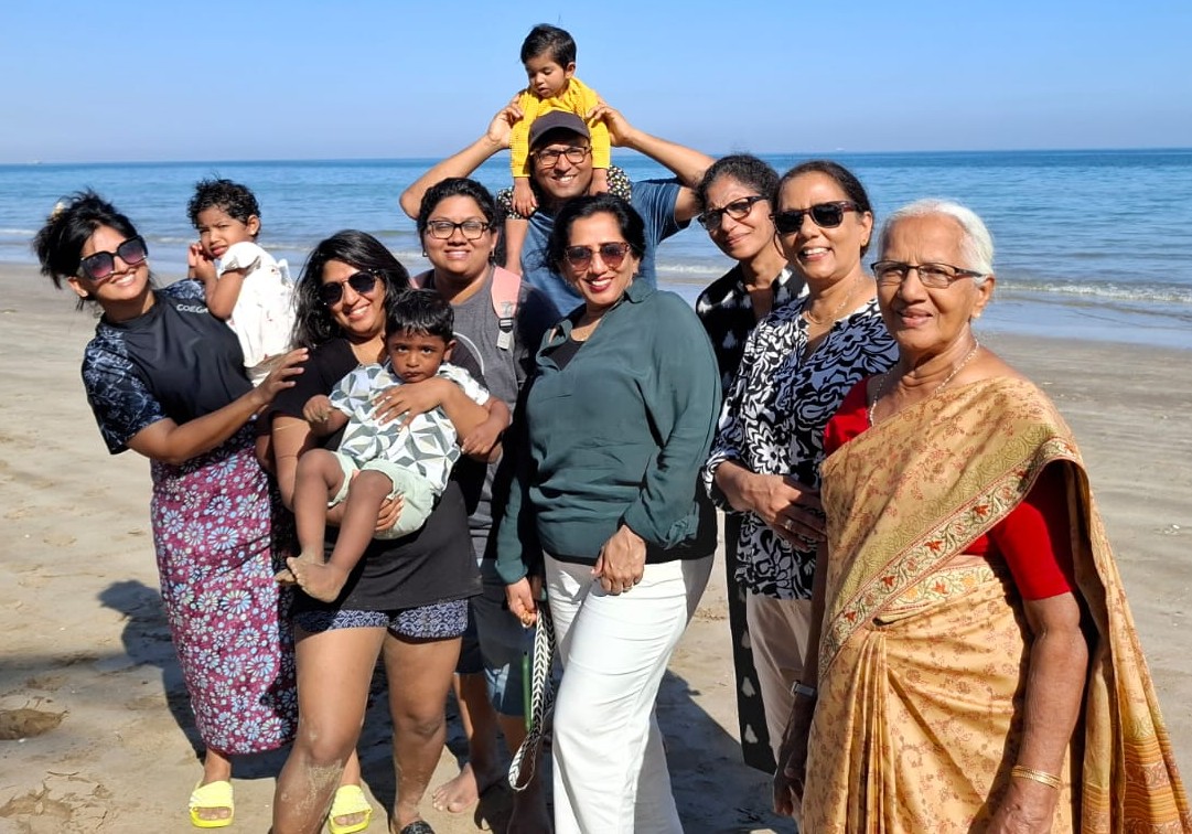 When the family gathered by the sea